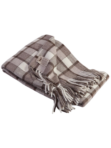 Manta Quadrados Tricolor